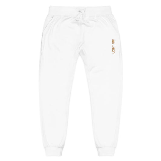 Light Fire Essential | White joggers Unisex