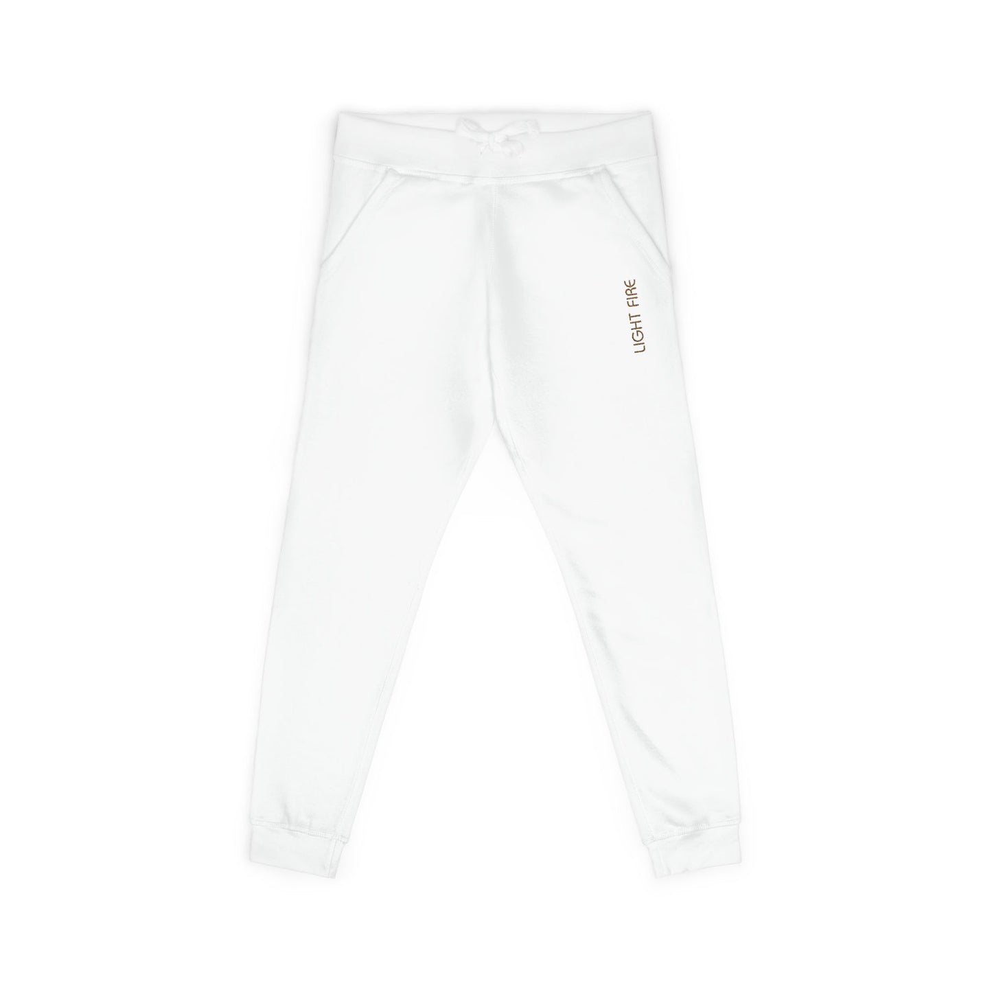 Light Fire Essential | White joggers Unisex